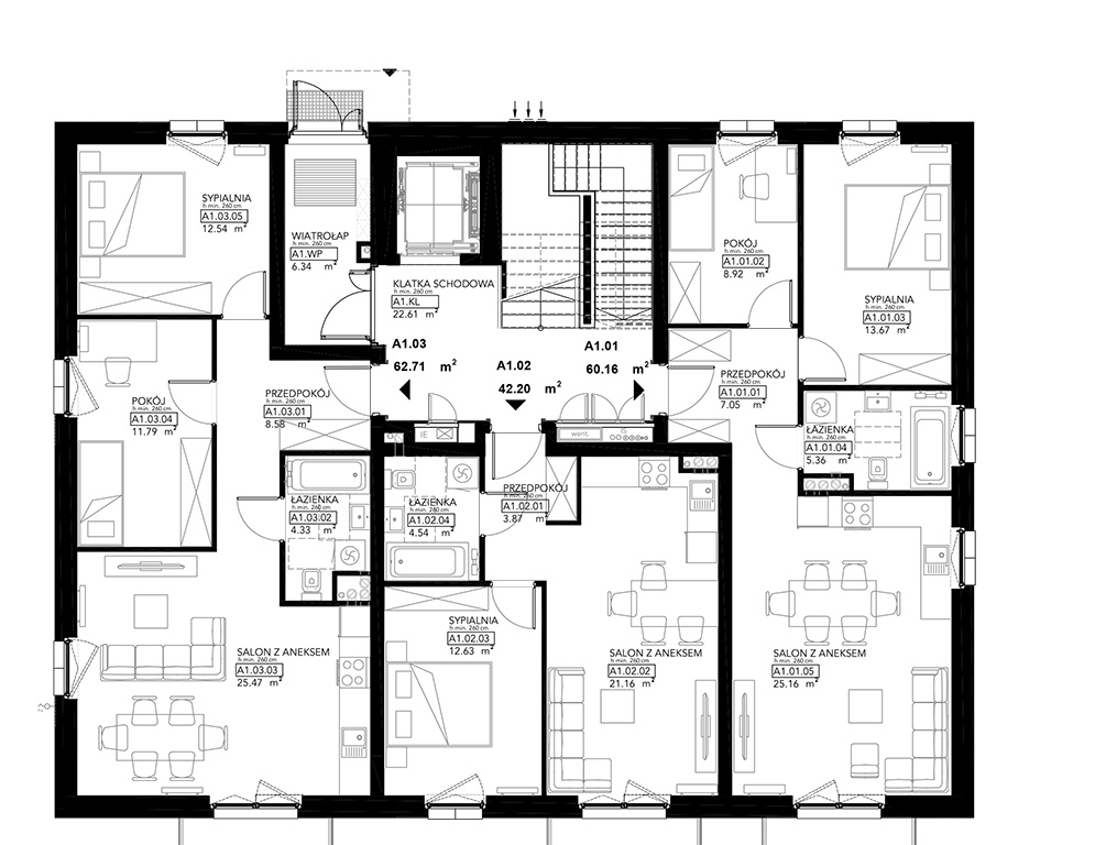 Lipa Piotrowska - Budynek A1 - Parter