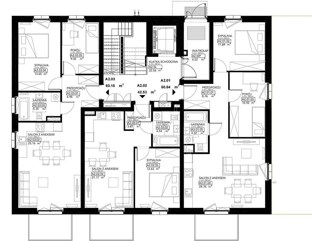 Lipa Piotrowska - Budynek A2 - Parter