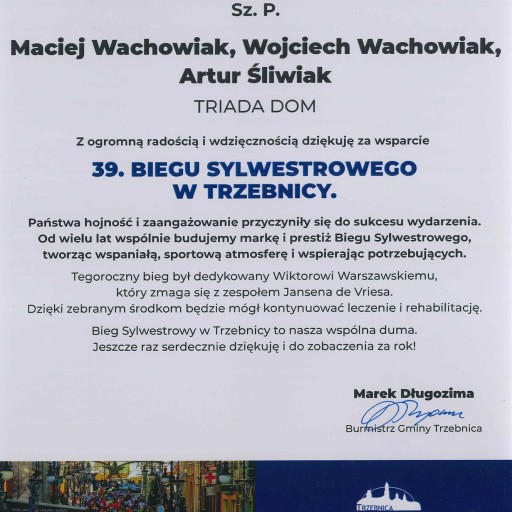 39 Bieg Sylwestrowy w Trzebnicy