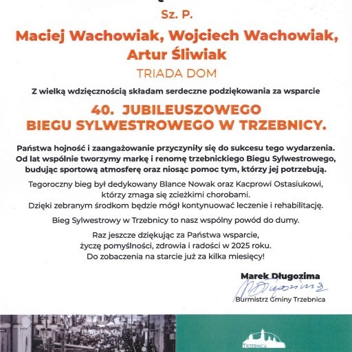 40 Bieg Sylwestrowy w Trzebnicy